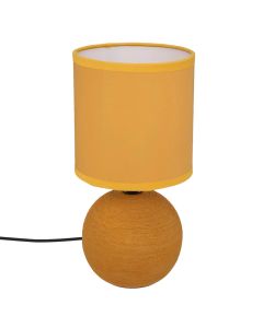 Ndricues tavoline, E14, H36cm x D13cm, qeramike/tekstil, portokalli