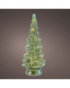 Dekor festiv, peme, ndricim led, perdorim I brendshem, D14.5xH39 cm, jeshile/të bardhë të ngrohtë
