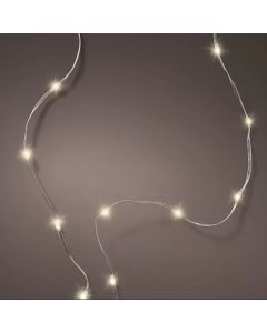Micro Led flex string lights, L1350 cm, outdoor use, transparent/warm white