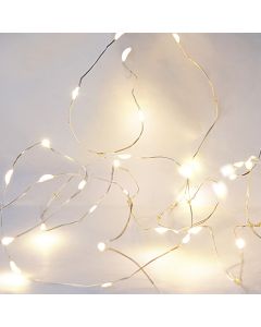 Micro Led usb stringlights, L250 cm, indoor use, silver/warm white
