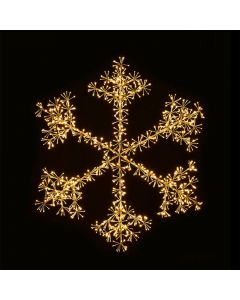 Dekor festiv floke bore, ndricim led, W81xH103 cm, perdorim I jashteme bardhë e ftohtë