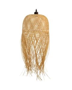 Hanging light, natural material, E27, D50 cm, H110 cm, iron/natural material.