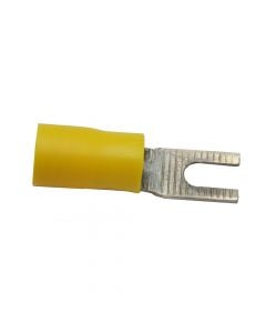 Fork insulated terminal, 2.5-6 mm2, yellow