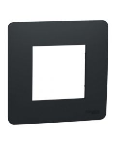 2 mod. Cover frame black Unica