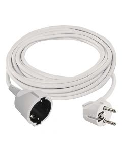 Extension cord, 1M, 7meters, 3x1.5mm, white