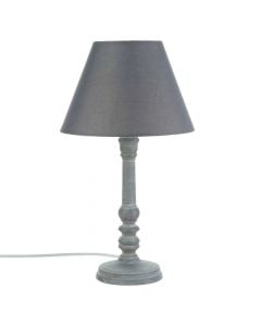 Table light, E14, wood/textile, grey