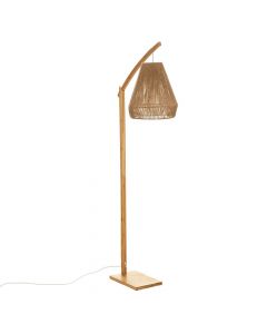 Floor light, E27, H.158cm, natural bamboo
