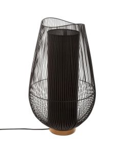 Table light, E27, H.59.5cm, metal, black