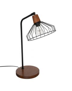 Table light, E27, H.47cm, metal, brown
