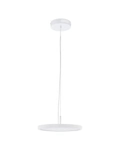 Hanging lamp, LED, RGB, D.40cm, aluminum, white, APP control+ remote control