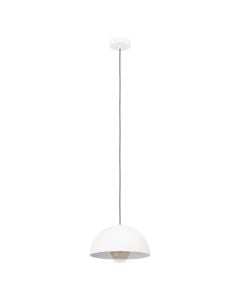 Hanging lamp, E27, D. 30cm, metal, white
