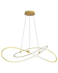 Ndricues I varur LED, 80W, 3000-6400K, 6900lm, alumin, D.60cm, gold