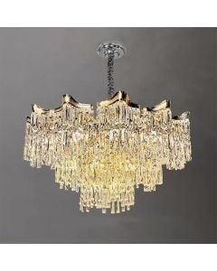 Ndricues I varur, 12xE14, D.60cm, metal/kristal, gold