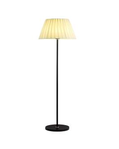 Pedestal lamp, E27, 150x23cm, metal, black