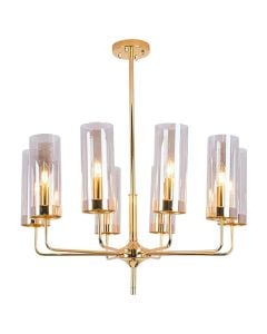 Ndricues I varur, 6xE14, D.50cm, metal/qelq, bronze