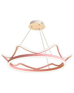 Hanging lamp for children, 80W, 3000-6400K, 6800lm, D.50cm, pink