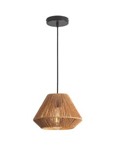 Pendant light, E27, D.30cm, natural rope