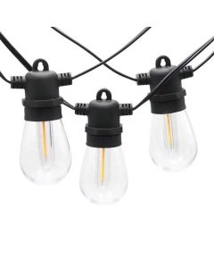 Light with 10 filament lamp, warm white, 9.5 m