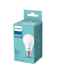 LED bulb, Philips, 8W/60W, E27, 806lm, 6400K