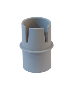 Bashkues per tub fleksibel, D20 mm, plastike, transparente.