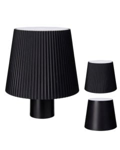 Bottle lamp, 10x8cm, plastic, black