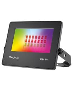 LED projector, RGB, 20W, aluminum, with remote control