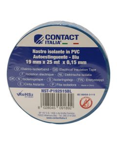 Nastro izolant, 19x25x0.15, blu