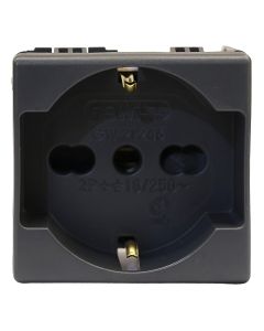 GEWISS prize shuko universale 2P+T 16A ngjyrë të zezë
