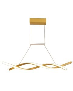 LED pendant light, 36W, 3000-6400K, 3100lm, L.100cm, aluminum, gold