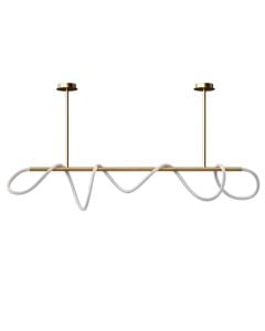 Ndricues I varur LED, 47W, 3000-6400K, 3700lm, L.80cm, H.30cm, alumin/silikon, gold