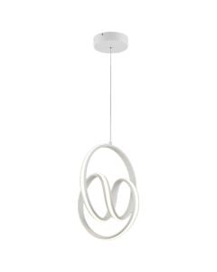 LED Pendant Light, 50W, 3000-6400K, 4100lm, D.50cm, aluminum, white