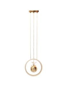 LED pendant light, 35W, 3000-6400K, 2950lm, 30x30x12cm, aluminum, gold