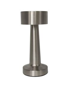 Ndricues tavoline me karikim, 2000-6000K, 21x9cm, metal, dimmable, 3.7V/800mA, 130lm, silver