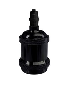 Lamp with cord, E27, H.100cm, black