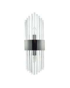 Ndricues muri, 2xG9, 10x35cm, metal/kristal, e zeze