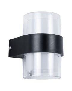Outdoor wall light, 10W, 3000K, 11x11x9cm, IP65, aluminum, black