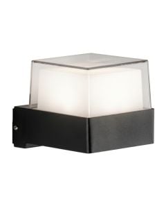 Outdoor wall light, 5W, 3000K, 9x10.8x8cm, IP65, aluminum, black