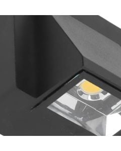 Outdoor wall light, 3W, 3000K, 8x7.6x6.3cm, IP65, aluminum, black