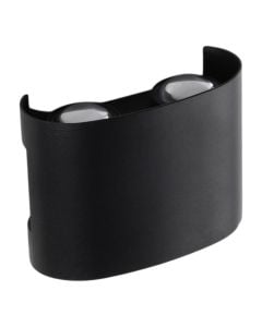 Outdoor wall light, 4W, 3000K, 12x8x3.6cm, IP65, black