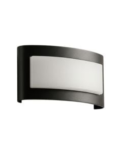 Outdoor wall light, 4W, 3000K, 12x8x3.6cm, IP65, black