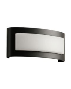 Outdoor wall light, 6W, 3000K, 17x8x3.6cm, IP65, black