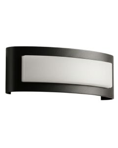 Outdoor wall light, 8W, 3000K, 22x8x3.6cm, IP65, black