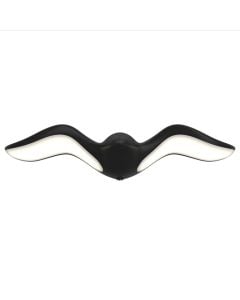 Outdoor wall light, 12w, 3000K, 26x10cm, IP65, aluminum, black