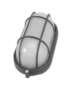 Outdoor wall light, E27, 21x11x10cm, plastic, black
