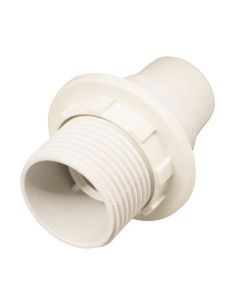 Plastic lampshade, E14, with ring, white