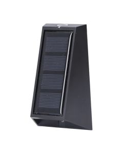 Ndricues muri me panel diellor, 3LED, plastik, 6.5x6.5x10.5cm, 1.2V/300mAh, e zeze