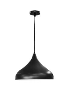 Pendant light, E27, D.32cm, metal, black