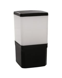 Ndricues muri i jashtem, E27, rezin, e zeze, 15x25cm