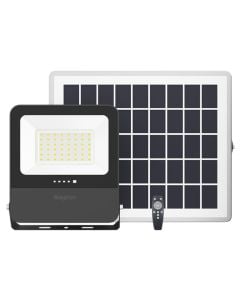Solar panel floodlight, 15/50W, 600lm, 3000-6400K, 12H, IP65