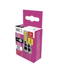 LED bulb, G4, 1.9/21W, 200lm, 4000K, 2PC
